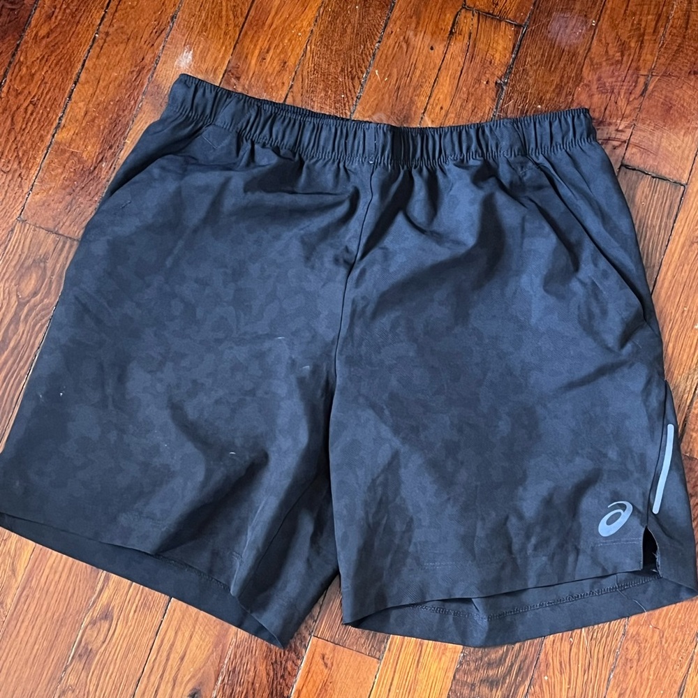 Asics Men's Black Athletic Shorts